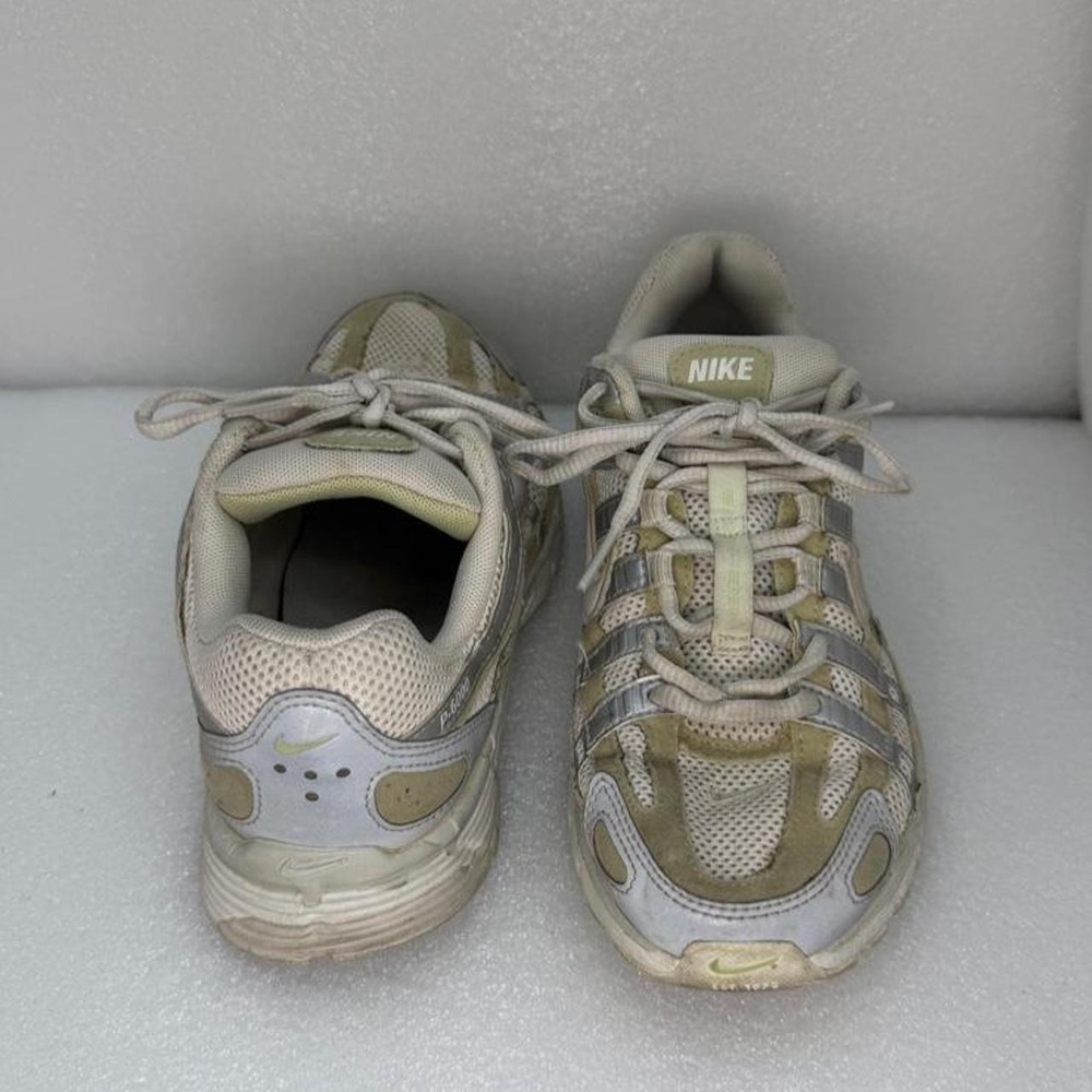 Nike Women's P-6000 "Phantom Light Army" Metallic Silver Running Shoes – Size 7